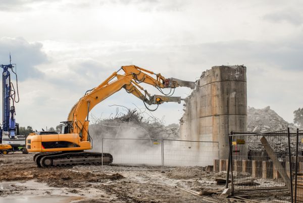 Silo Demolition in Magnolia