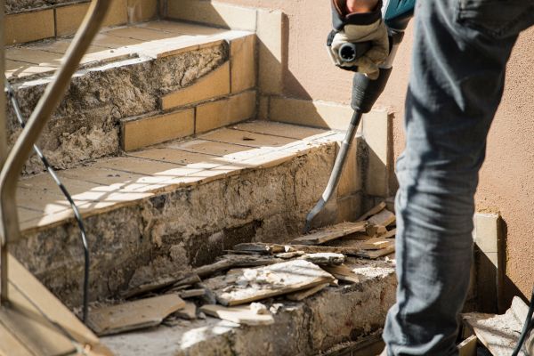 Concrete Stair Demolition in Magnolia